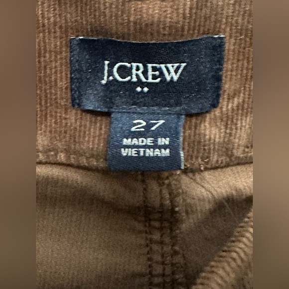 NWT J.Crew Corduroy Wide Leg Pants Women's 27 Camel Brown High Rise Soft Stretch - Picture 4 of 6